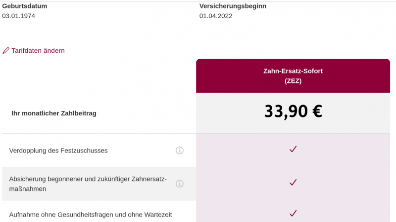 ERGO Zahnzusatzversicherung mit Sofortleistung im Check
