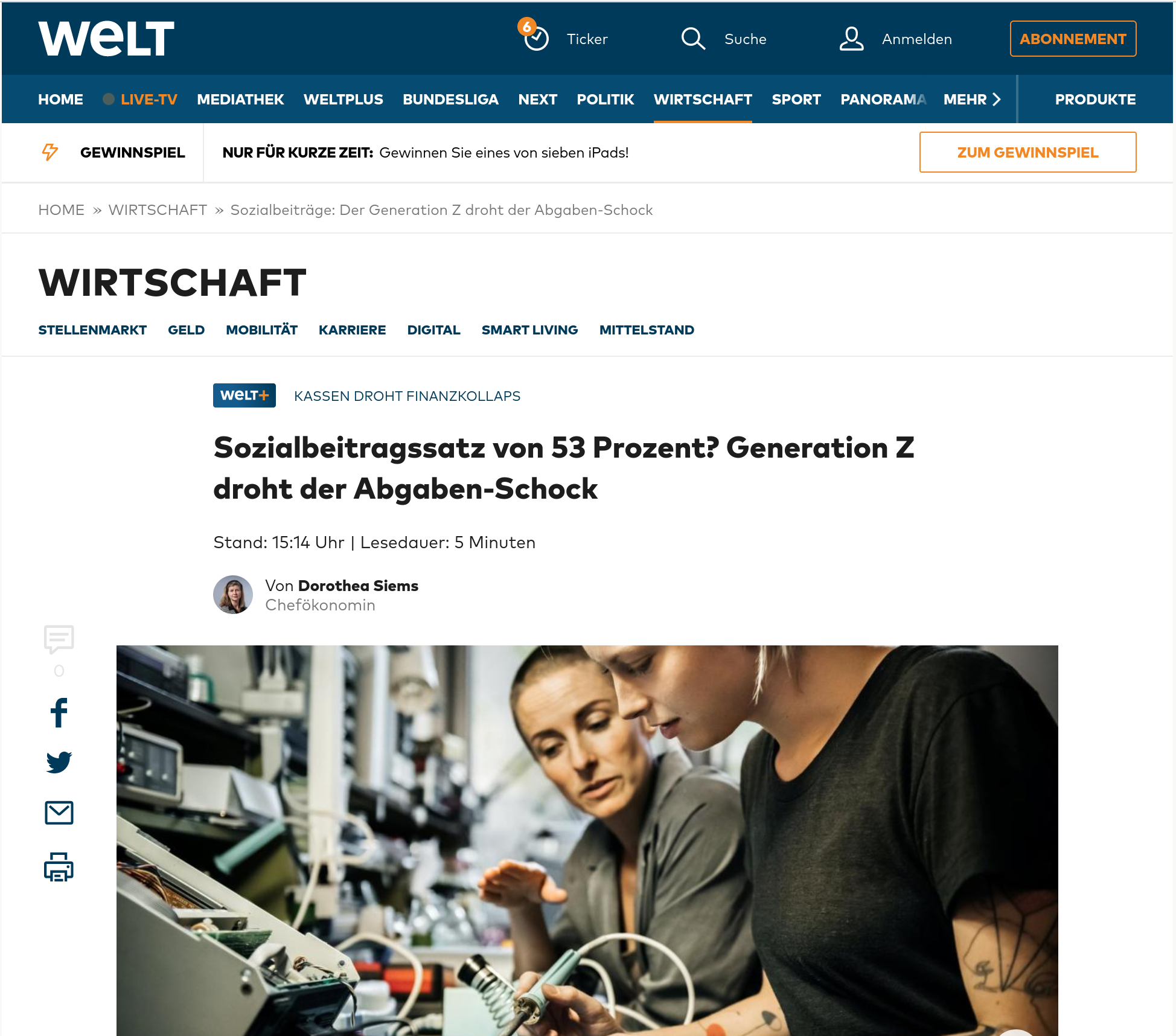 Sozialbeiträge, Generation Z droht der Beitragsschock 1 Sozialbeiträge, Generation Z droht der Beitragsschock
